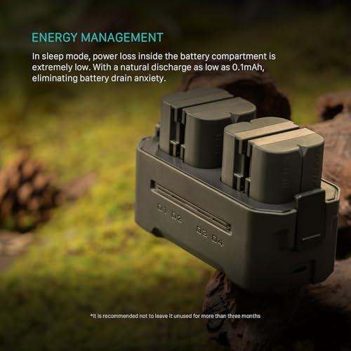 Image of Tilta Portable Charging Station for LP-E6 (4 Channel) - Green