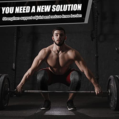 Neenca 2 Pack Knee Brace, Knee Compression Sleeve Support For Knee Pain, Running, Work Out, Gym, Hiking, Arthritis, Acl, Pcl, Joint Pain Relief, Meniscus Tear, Injury Recovery, Sports #TOP6