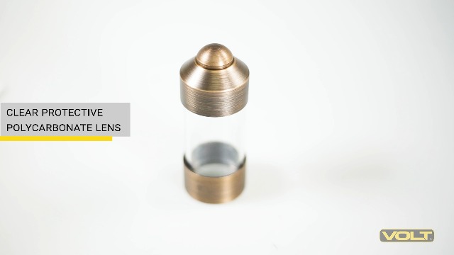 VOLT Flat Hat 12V Brass Path Light (5