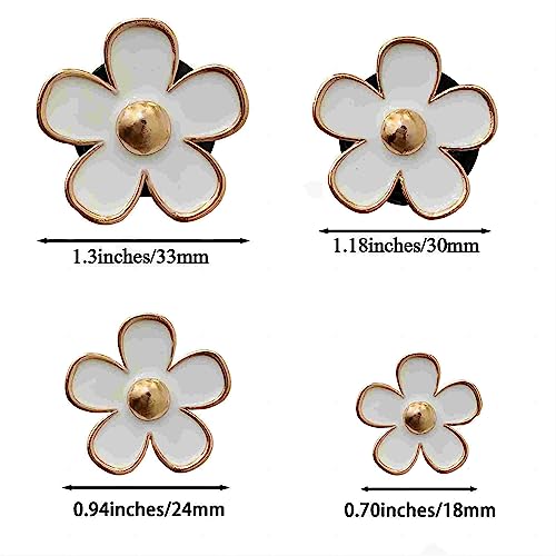 Image of 6 Pcs Daisy Flower Air Freshener Car Clips,car decoration ventilation clip, air conditioning outlet clip, car air freshener clip, charming color car decoration accessories（3 cm, 3.3 cm） (red)