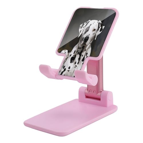 Support de téléphone pliable dalmatien réglable pour bureau compatible iPhone Android