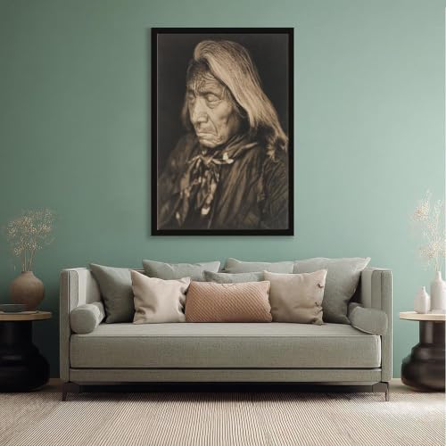 Impression sur toile Red Cloud Sioux tableau 30x45cm prêt à poser pour mur vide de bureau - 5