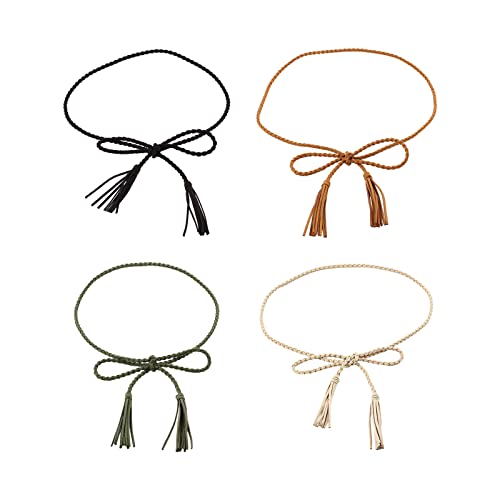 Color Optional Women Waist Belt Vintage Elastic Braided Waist Belt Knot Women Dress Shirt Waist Seal Belt3