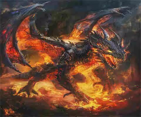 Amazon.co.jp: ダイヤモンドアート 炎 ドラゴン ダイアモンドアート