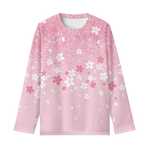 Girls Long Sleeve Shirts Soft Loose Shirts Basic Crewneck T-Shirt Casual Tees2