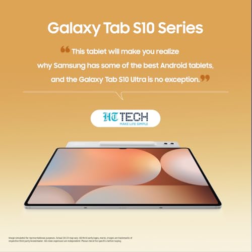 Image of Samsung Galaxy Tab S10 Ultra [Smartchoice], S Pen in-Box, 36.99 cm (14.6 inch) Dynamic AMOLED 2X Display, 12 GB RAM, 512 GB Storage, Wi-Fi Tablet, Platinum Silver