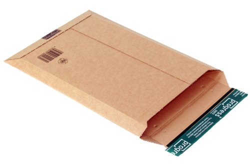 progressPACK Versandtasche Premium PP W01.07 aus Wellpappe, DIN B4+, 285 x 397 x bis 50 mm, 25-er Pack, braun Cover