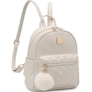 Girls Fashion Mini Backpack Purse Small Cute Plaid Leather Women Backpacks Little Bag