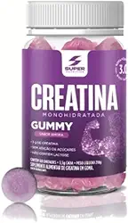 Super Gummy Creatina 60un sabor Amora SUPER NUTRITION