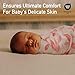 GLLQUEN BABY Muslin Swaddle Blankets 4-Pack Breathable Receiving Blankets (35