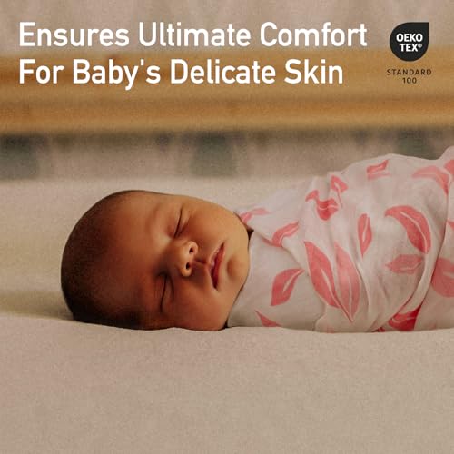 Image of GLLQUEN BABY Muslin Swaddle Blankets 4-Pack Breathable Receiving Blankets (35 inch x 40 inch) Soft Baby Blankets for Girls and Boys Newborn Essentials Muslin Burp Cloths Swaddle Wrap Baby Gift (Flower)