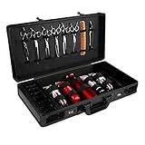 55x27x10cm Friseur Werkzeugkasten Mit Codeschloss, Barber Tool Travel Organizer Case, Friseursalon Clipper Trimmer Halter Tragbare Friseur Schere Tasche Multifunktions