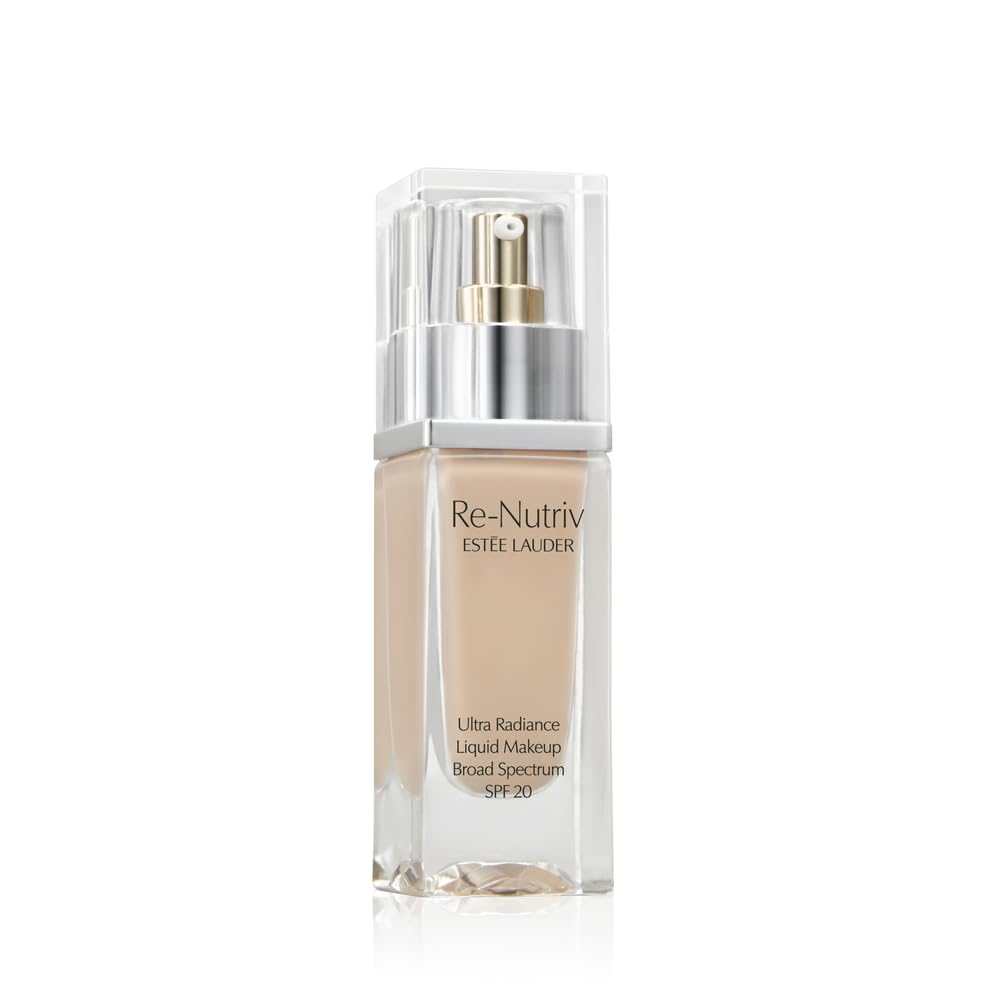 Estee Lauder Re-Nutriv Ultra Radiance Liquid Foundation SPF 20 | Luxurious, Hydrating, Long-Wearing, 1 Fl Oz