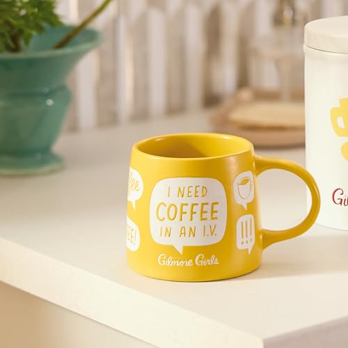 Taza Gilmore Girls 21 onzas color amarillo mostaza miniatura 2
