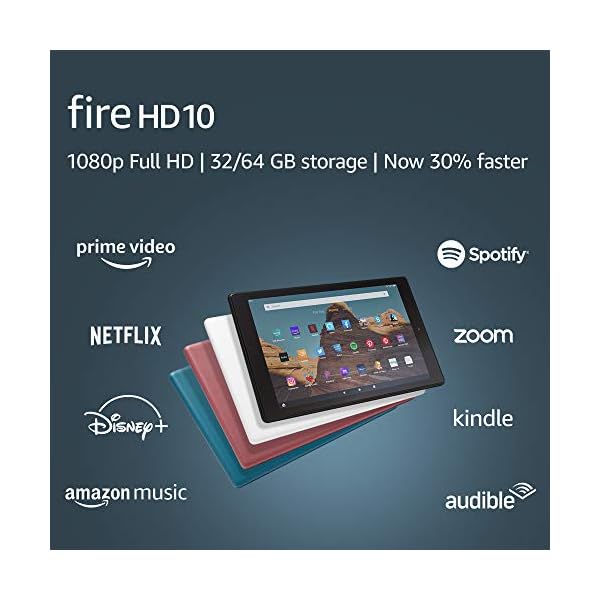 Fire-HD-10-Tablet-101-1080p-full-HD-display-32-GB--White-2019-Release Fire HD 10 Tablet (10.1" 1080p full HD display, 32 GB) – White (2019 Release)