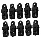 Cabilock 10 Stück Zeltclips Planenclips aus Robustem Kunststoff mit Schiebeverschluss für Camping Markisen Wohnwagen Wind und Witterungsbeständig für Outdoor Abenteuer