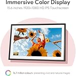 15.6'' Digital Picture Frame with 1920x1080 IPS Touch Screen, Smart Digital Photo Frame with 32GB Storage, Easy Setup to Share Photos/Videos via Free App - Image 4