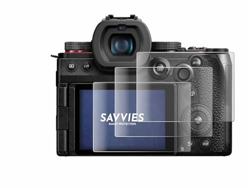 savvies 4x Full-Screen Protection Film for Panasonic Lumix DC-G9 II Full Cover Screen Protector 3D Curved [Edge to Edge, Scratch Proof, Ultra Clear]