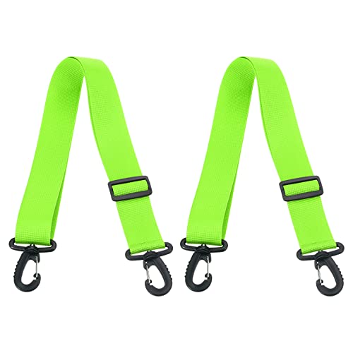 PATIKIL 70cmx3.8cm Roller Skate Leash, 2 Pack Adjustable Ski Boots Carrier Strap for Roller Skates Ski Boots, Ice Skates, Light Green