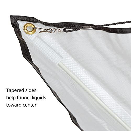 Image of PIG Roof Leak Diverter Tarp Kit - Umbrella-Style Leak Diverter - 30 inch x 30 inch - Translucent - TLS461-TR