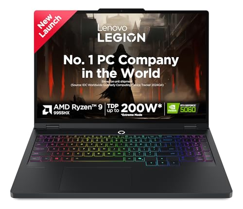 Image of Lenovo Legion Pro 5 2025 AMD Ryzen 9 9955HX | NVIDIA RTX 5060 8GB (32GB RAM /1TB SSD /WQXGA OLED /165Hz /16 (40.6cm) /Windows 11 /Off 2 Year Onsite Warranty + Accidental Damage Protection