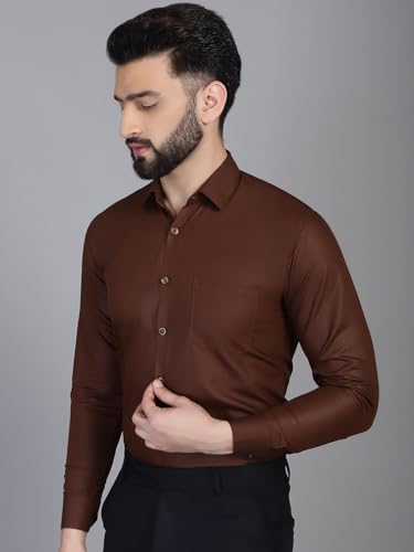 Image of Indian Needle Men's Solid Regular Fit Shirt