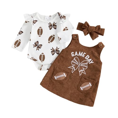 Image of Adobabirl My First Halloween Baby Girl Outfit Pumpkin Ruffle Long Sleeve Romper Overall Dress Headband Cute Fall Clothes