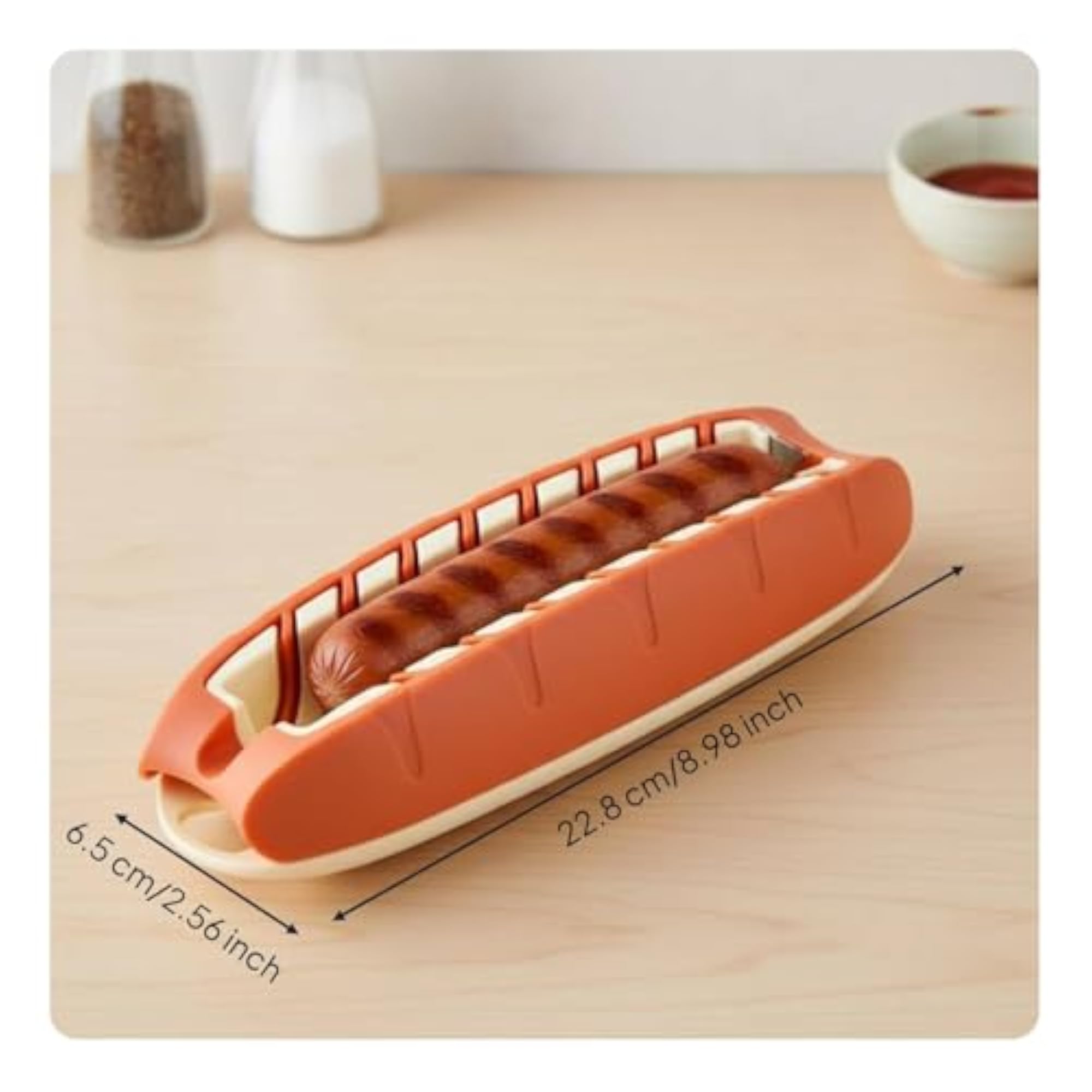 Compact Size Crosshatch Pattern Sausage Cutter