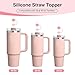 DelightfulCorners Cat straw toppers for Stanley cup, Silicone Straw Toppers for Stanley 30&40 Oz Tumbler,Reusable cat straw covers fits perfectly with all types of 10mm/0.4inch straws(3 Pcs)
