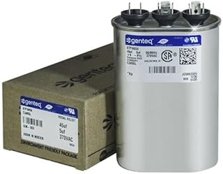 GE Genteq Oval Capacitor 45 5 uf MFD 370 Volt Z97F9859 97F9859