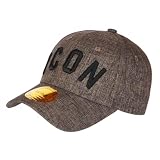 Hip Hop Honour Gorra Icon Marrón Chinee Negra Clase Moda Lino Béisbol Rylyk - Unisex, Talla única