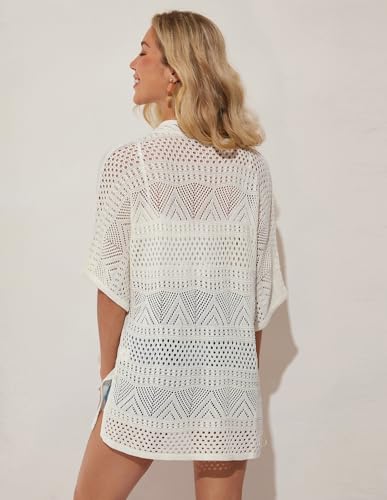 Image of GRACE KARIN Women Lightweight Summer Cardigan Crochet Knit Kimono Sweaters