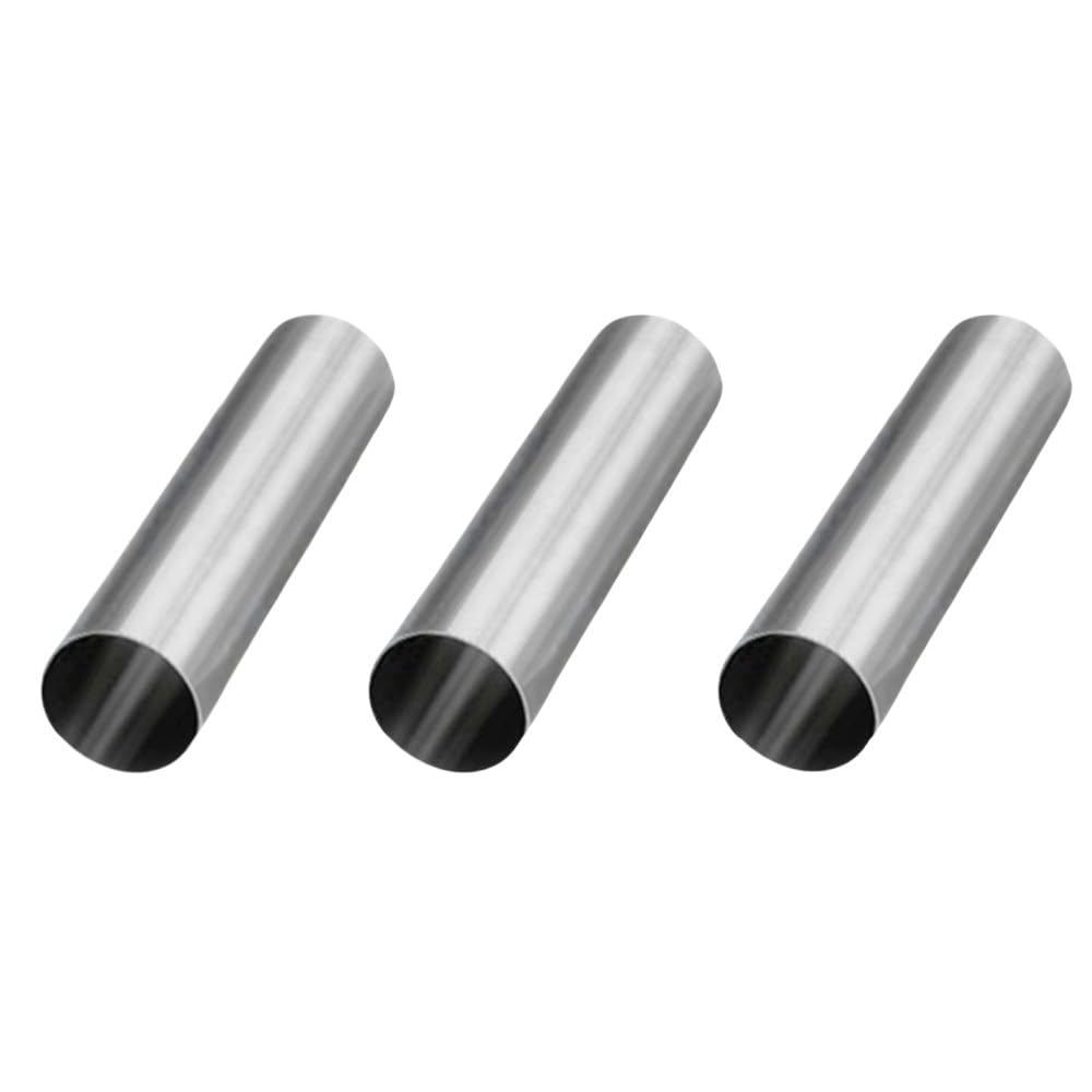 Stainless Steel Pipe 3pcs Length 100/250mm Stainless Steel Straight Pipe Capillary Tubes, Round Metal Tube of(100 * 19 * 1.5MM)