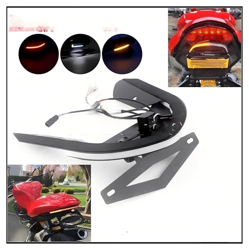 Support de plaque d'immatriculation moto premium feu arrière avec support pour Ducati - 2