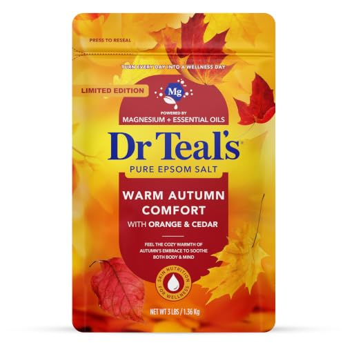 Dr Teal's Epsom Salt Magnesium Soak, Warm Autumn Comfort, 3 lbs - image 1