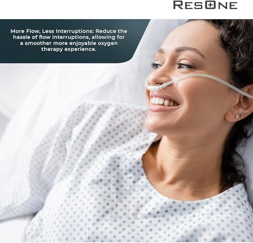Image of ResOne 50Ft Oxygen Supply Tubing, Crush Resistant, Standard Connectors for Nasal Cannulas, Cannula Nasal Tubing, Oxygen Concentrator - Green