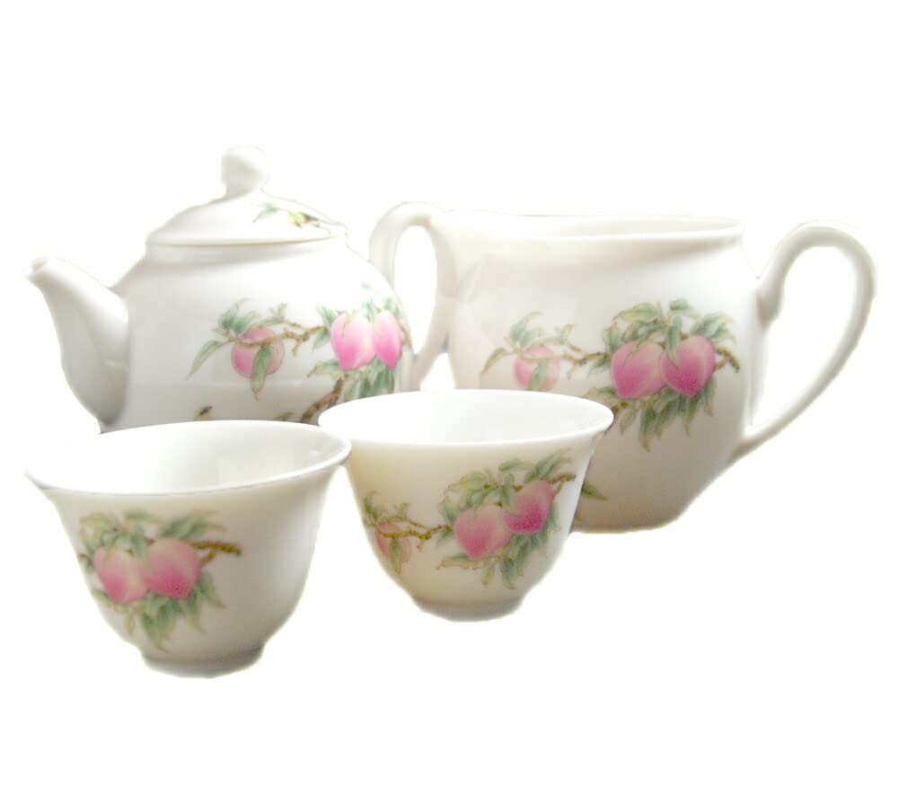 Amazon.co.jp: 茶器セット 寿桃1セット 台湾茶器 風清堂 急須 茶海 