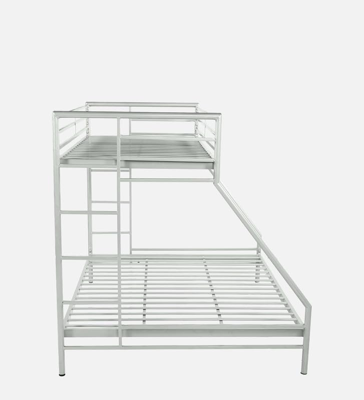 Image of Twin Over Twin Metal Bunk Bed | Bunk Bed Without Storage for Kids & Adult | Double Decker Cot for Kids Room | Space-Saving | Metal Bunker Cot (Mattress Not Included) (Multicolor)