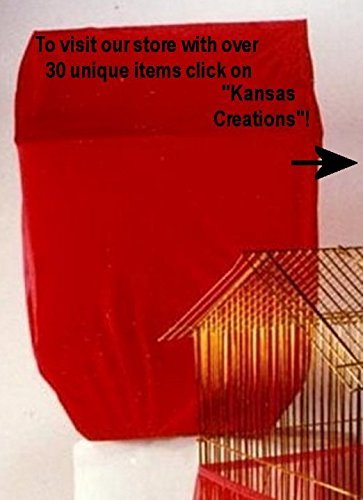 Sheer Guard Bird Cage Covers - Large Size (Red)