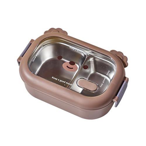 Gamelle en acier inoxydable pour repas compartimenté sans fuite - 2