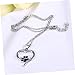 BESPORTBLE Pet Jewelry Necklace with Heart-Shaped Pendant for Dogs and Cats Durable Design for Parties and Special Occasions