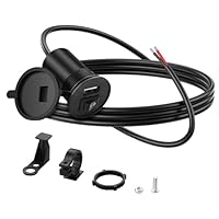 PNGKNYOCN Motorrad USB-Ladegerät mit Schalter,12V 24V USB 30W PD Outlet Single Ports Wasserdichtes Ladegerät für Marine Fahrzeug RV Boot LKW UTV