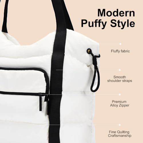 Bolso Tote Acolchado Ligero para Mujer miniatura 5