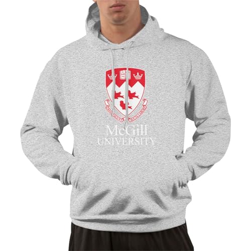Mcgill University Hoodie Long Sleeve Pullover Casual Sweatshirt Hooded Noveltyblue