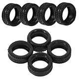 GARVALON 8stücke Rc Auto Ersatzreifenhaut Gummireifen Spielzeugautozubehör Für Modellautos Einfach Zu Montieren Individualisierung Der Sammlerstücke