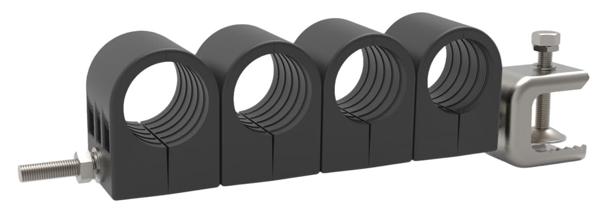 P/N : FSSH-78C-M8-4 ; Dia.27,7–28,2 mm, pince de suspension simple (comprend le matériel et le support d'angle dentaire), quatre pile, trou de montage : M8, (100)