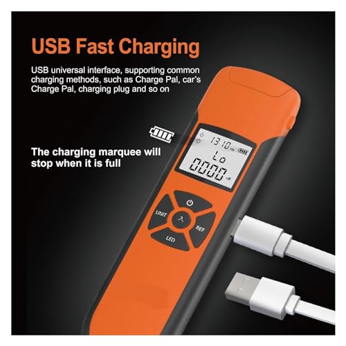 Medidor de potencia de fibra óptica G10 con iluminación LED para cable de red 4