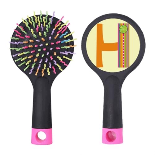 Brosse démêlante H Alphabet brosse à cheveux orange motif fruits