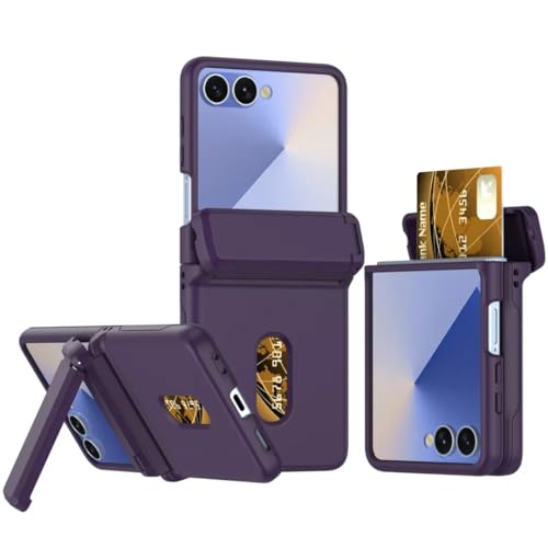 Coque Galaxy Z Flip6 avec béquille et protection intégrale antichoc - Violet