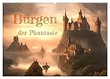 Burgen der Phantasie (Wandkalender 2024 DIN A2 quer), CALVENDO Monatskalender: Mittelalterliche Burgen in einer fesselnden KI-Phantasiewelt (CALVENDO Kunst) - Doris Krüger 